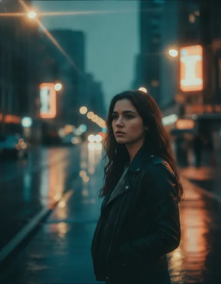 A frame generated in the Cinematic style